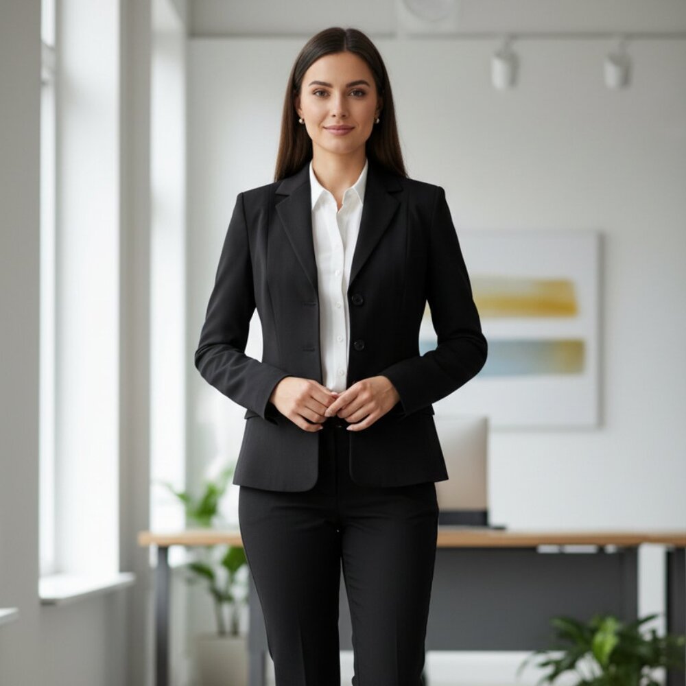 Elie Tahari Classic dark chocolate blazer